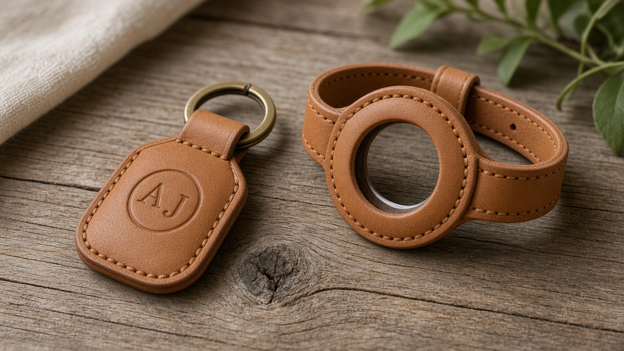 Leather AirTag Holder