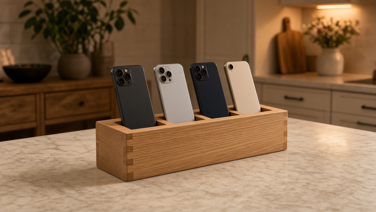 Oak Family Phone Bed