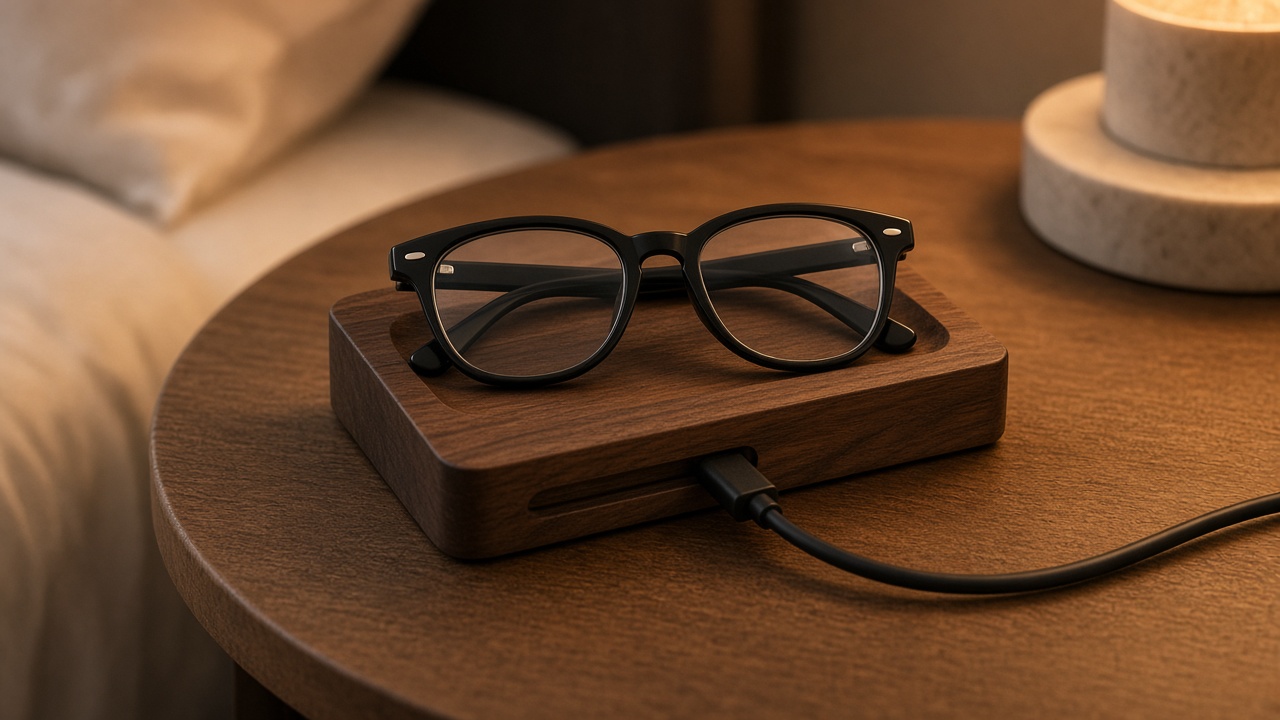 Walnut Smart Glasses Rest