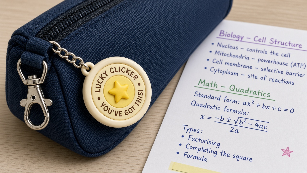 Lucky Clicker Exam Charm